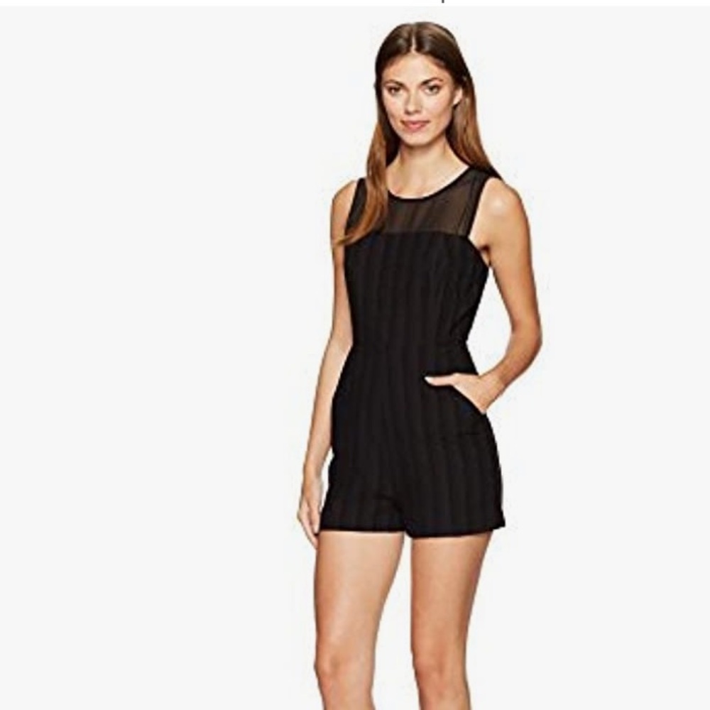 BCBGeneration WOMENS CHIFFON ROMPER